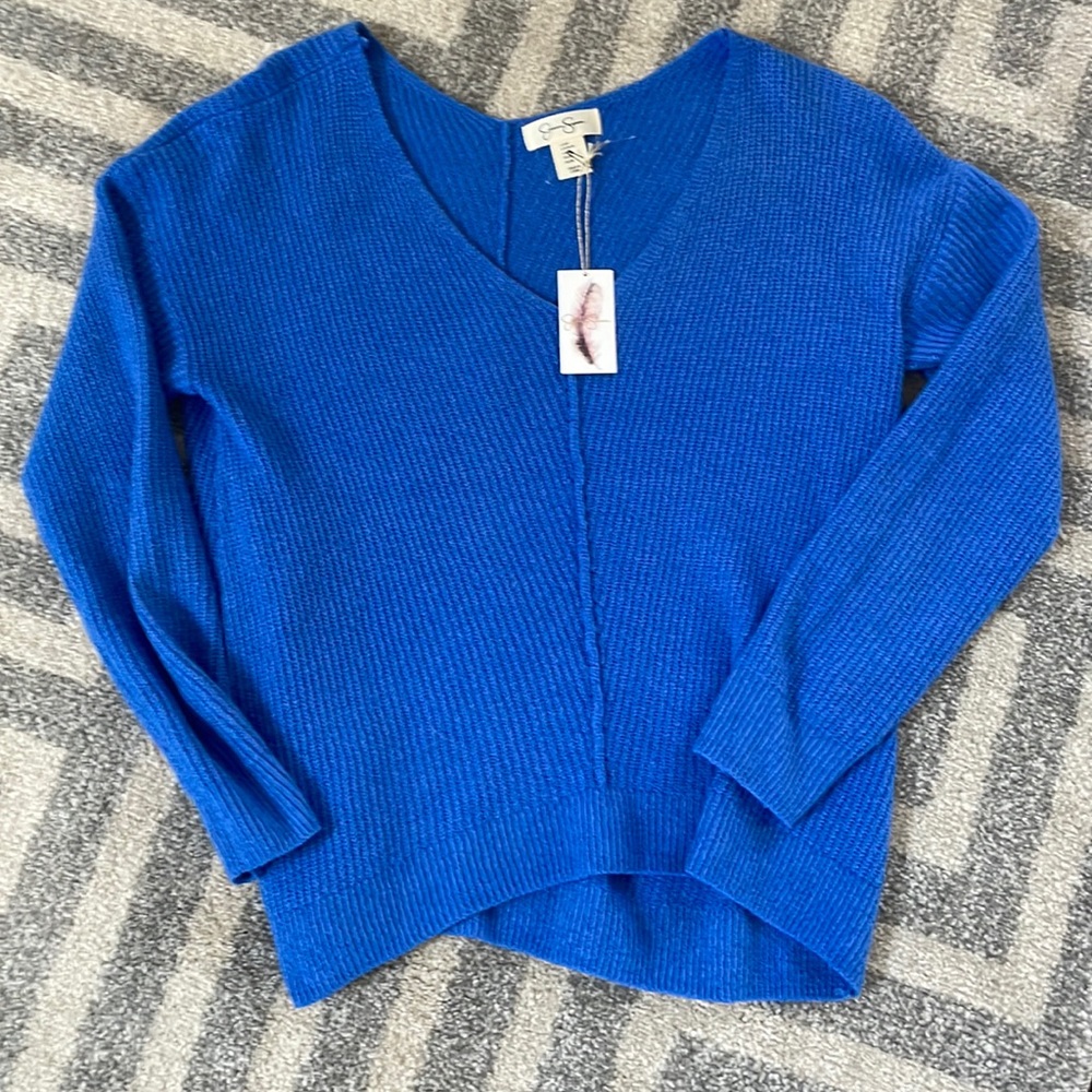 Jessica Simpson blue sweater